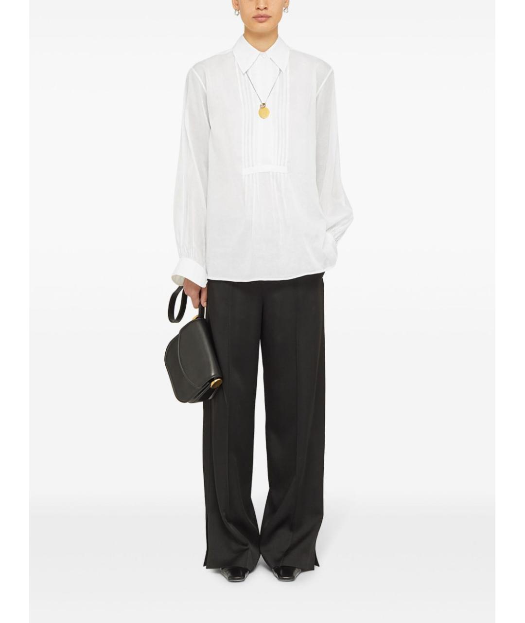 JIL SANDER Белая хлопковая рубашка, фото 2