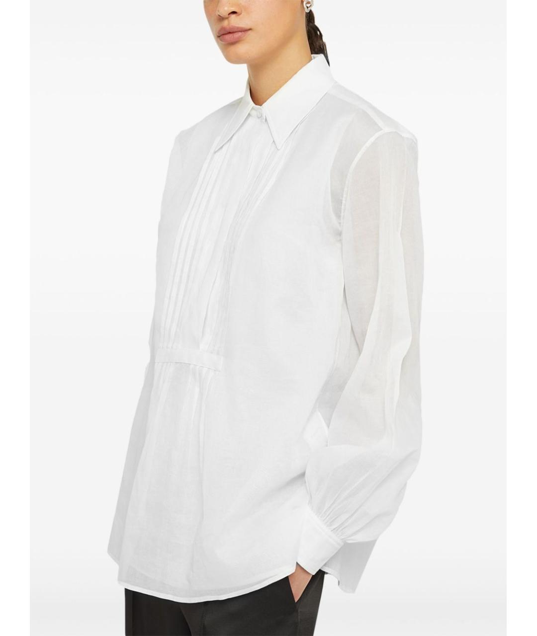 JIL SANDER Белая хлопковая рубашка, фото 3