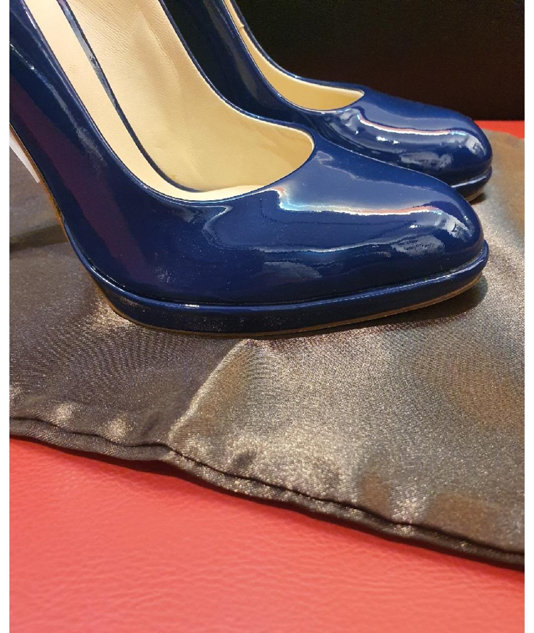 BALDININI Синие кожаные туфли, фото 4