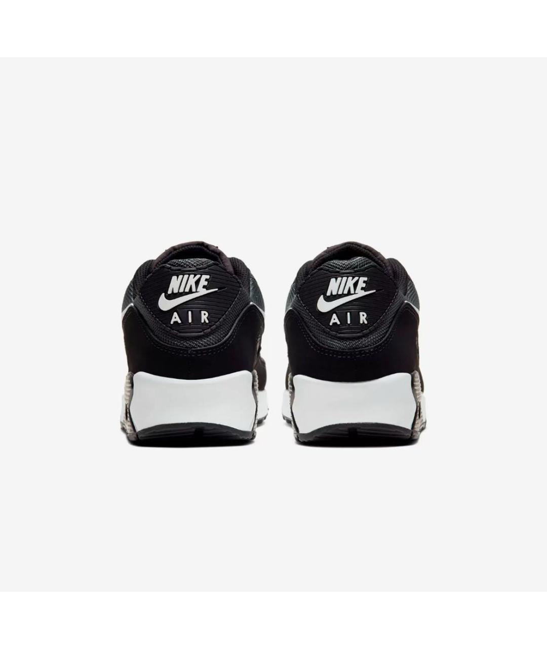 NIKE Черные кожаные низкие кроссовки / кеды, фото 4