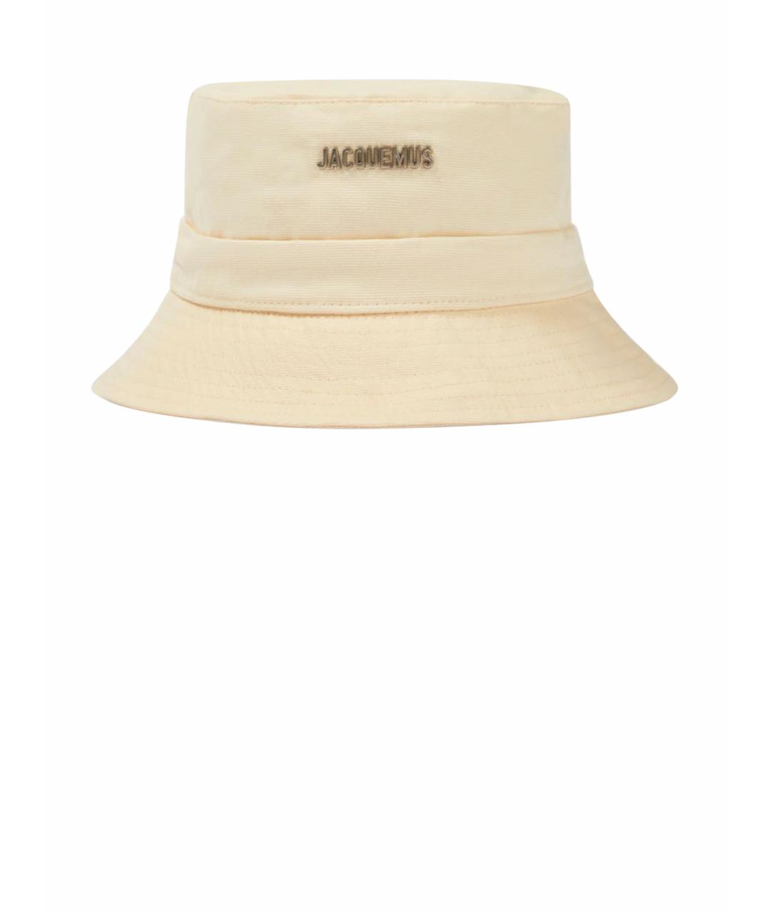 JACQUEMUS Бежевая хлопковая панама, фото 1