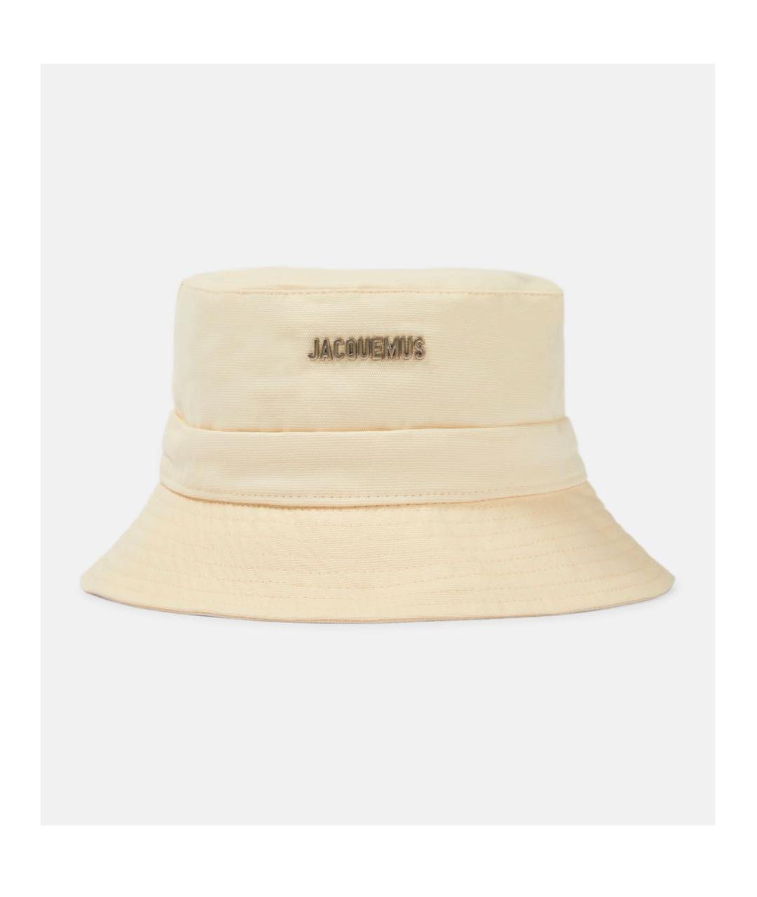 JACQUEMUS Бежевая хлопковая панама, фото 6