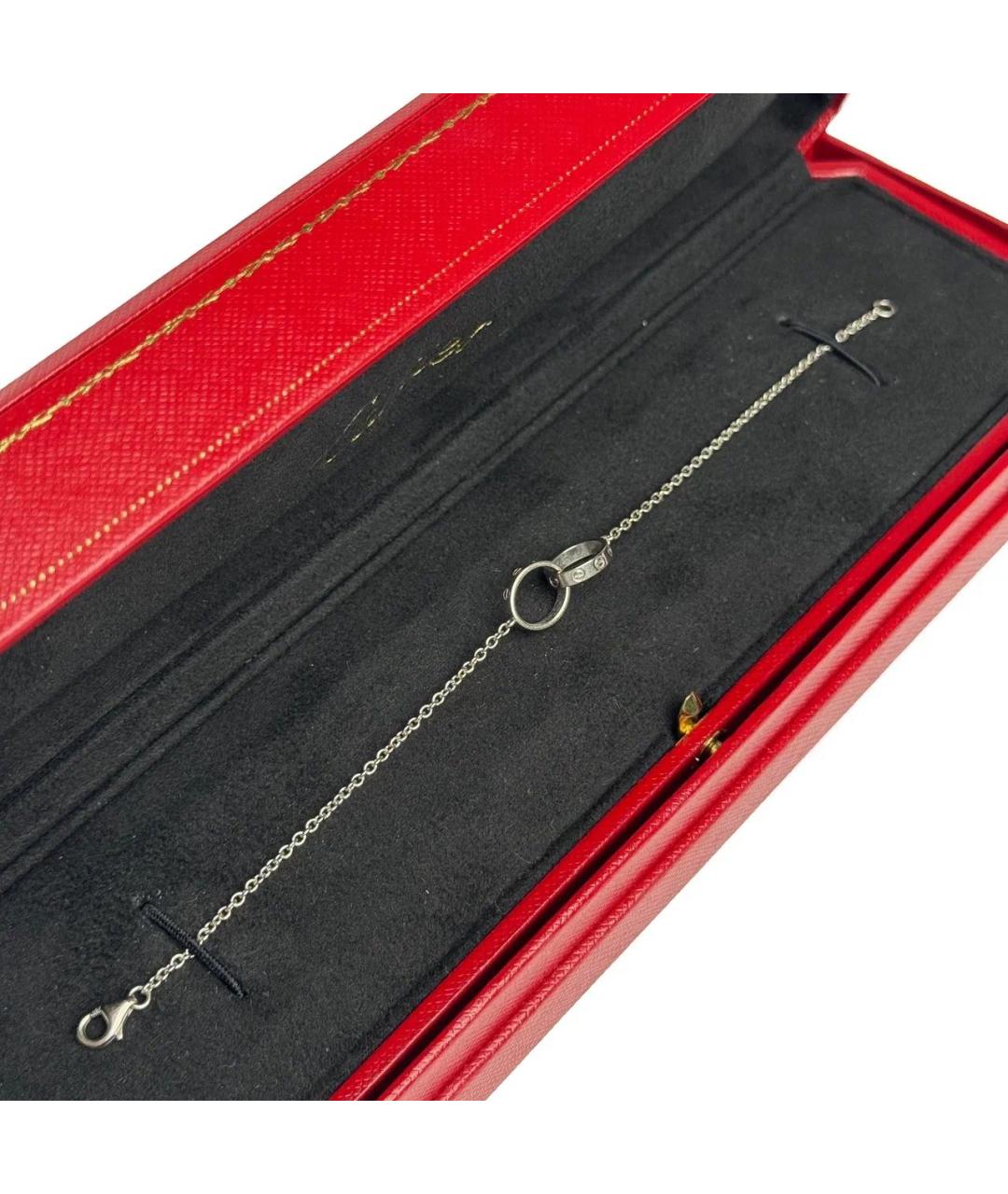 CARTIER Серебрянный браслет из белого золота, фото 4