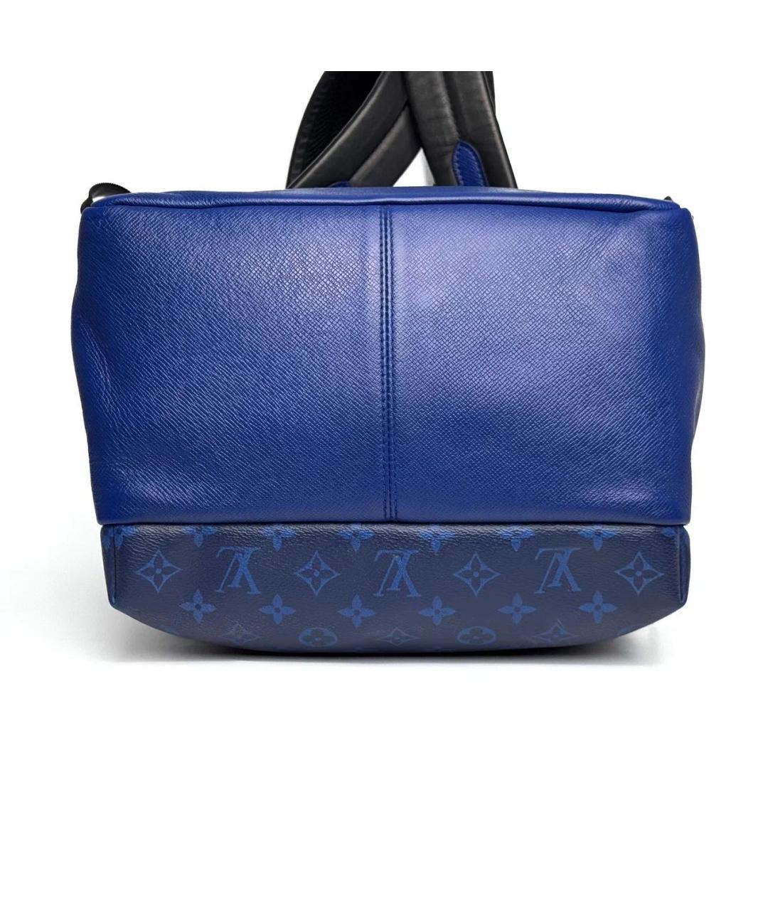 LOUIS VUITTON Синий кожаный рюкзак, фото 6