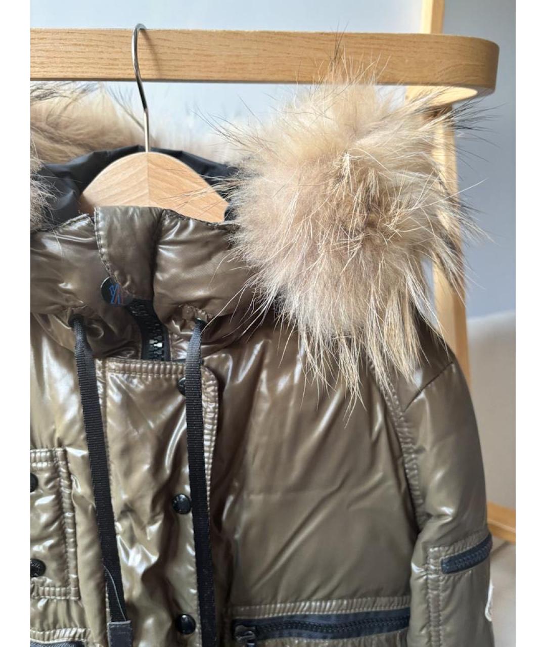 MONCLER Хаки куртка, фото 3