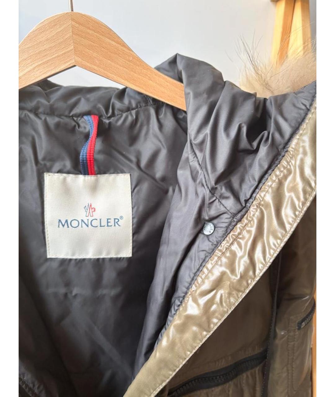 MONCLER Хаки куртка, фото 5