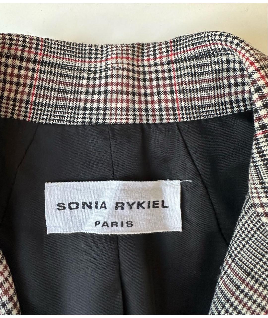 SONIA RYKIEL Бежевый шерстяной жакет/пиджак, фото 5