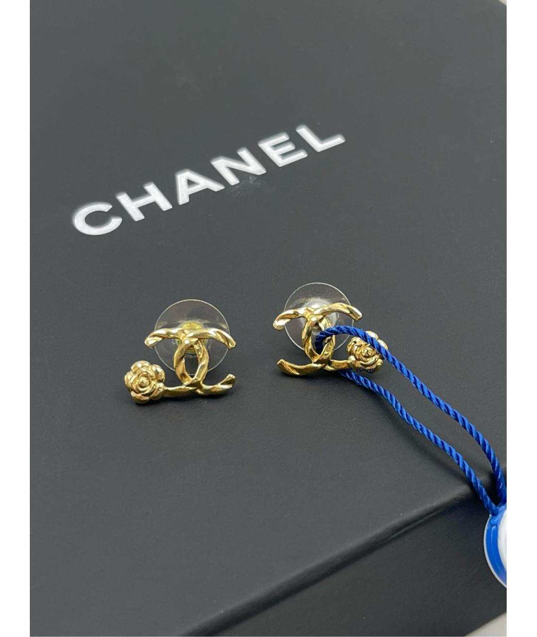 CHANEL Золотые серьги, фото 4