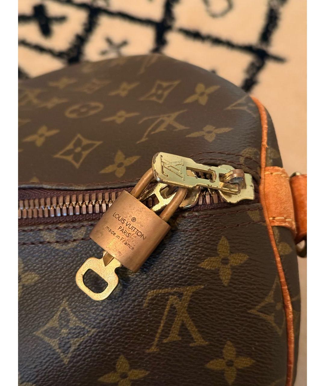 LOUIS VUITTON Коричневая дорожная/спортивная сумка, фото 3