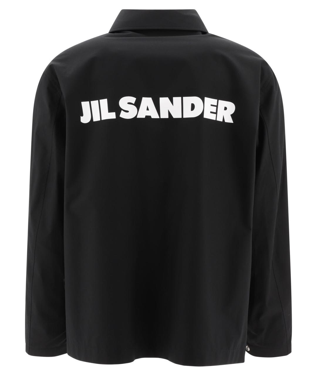 JIL SANDER Черная хлопковая куртка, фото 2