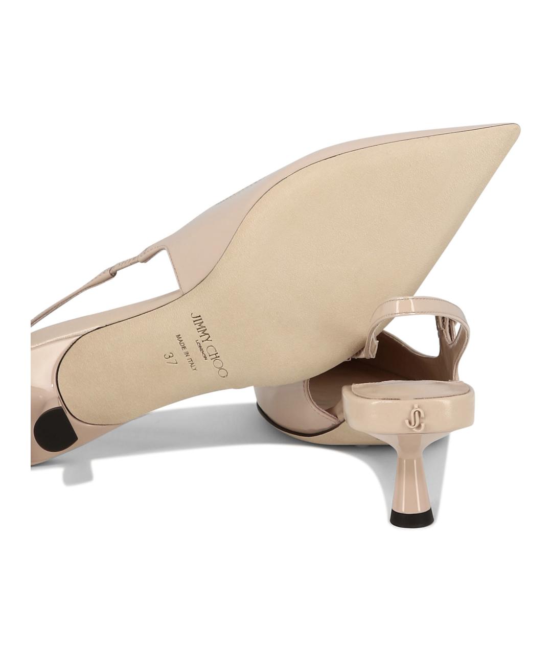 JIMMY CHOO Розовые кожаные туфли, фото 5