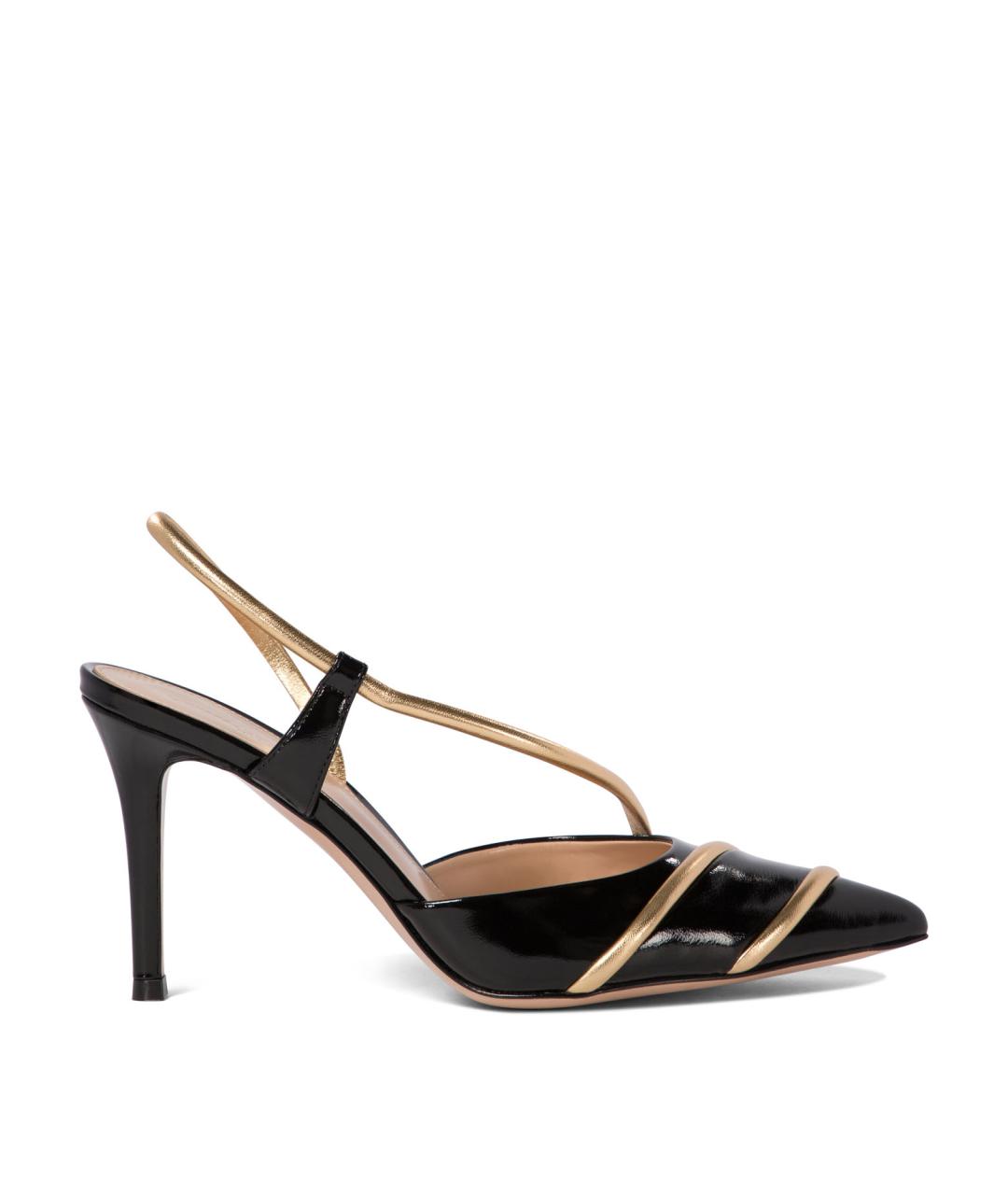 GIANVITO ROSSI Черные туфли из лакированной кожи, фото 1