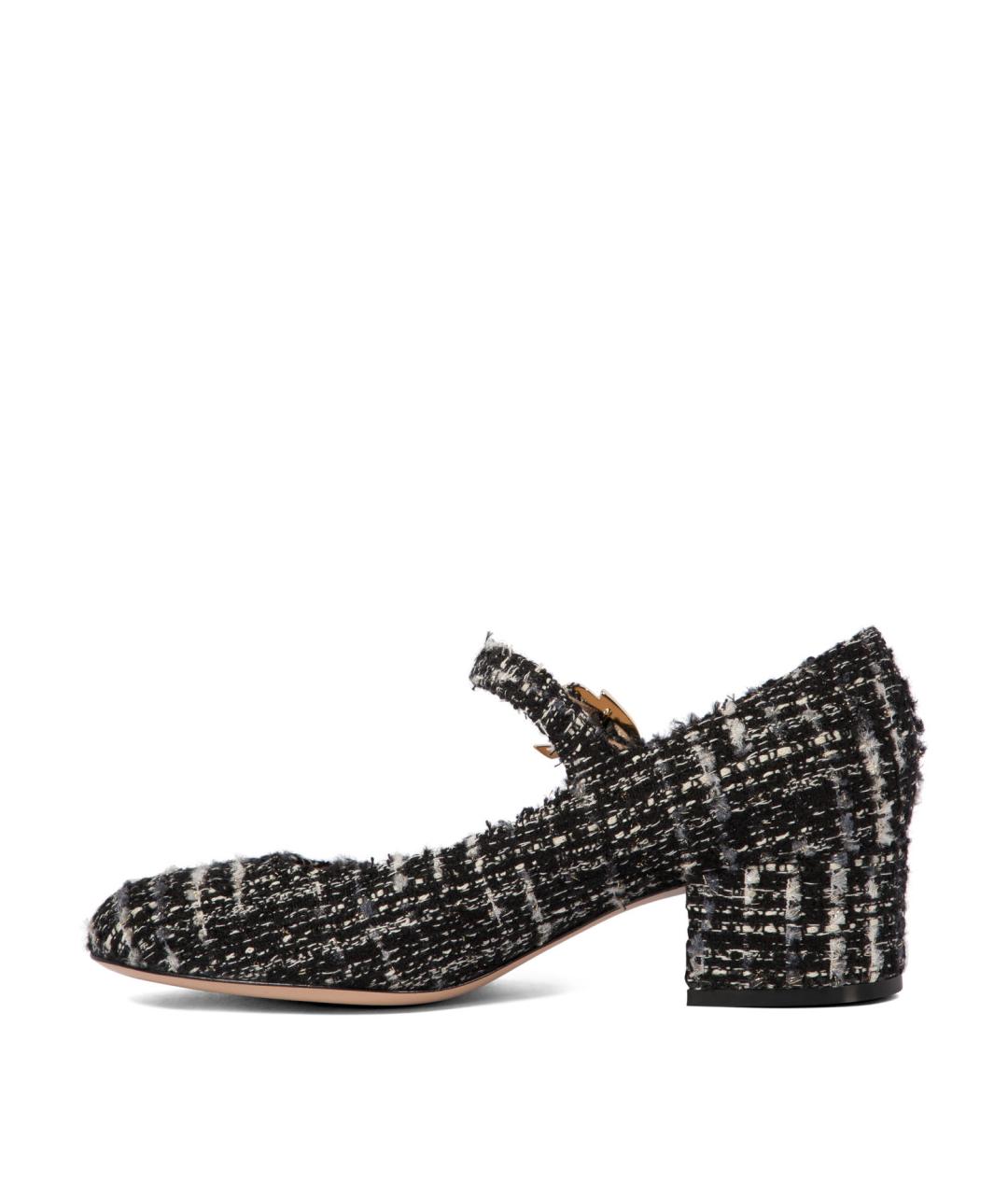 GIANVITO ROSSI Черные текстильные туфли, фото 3