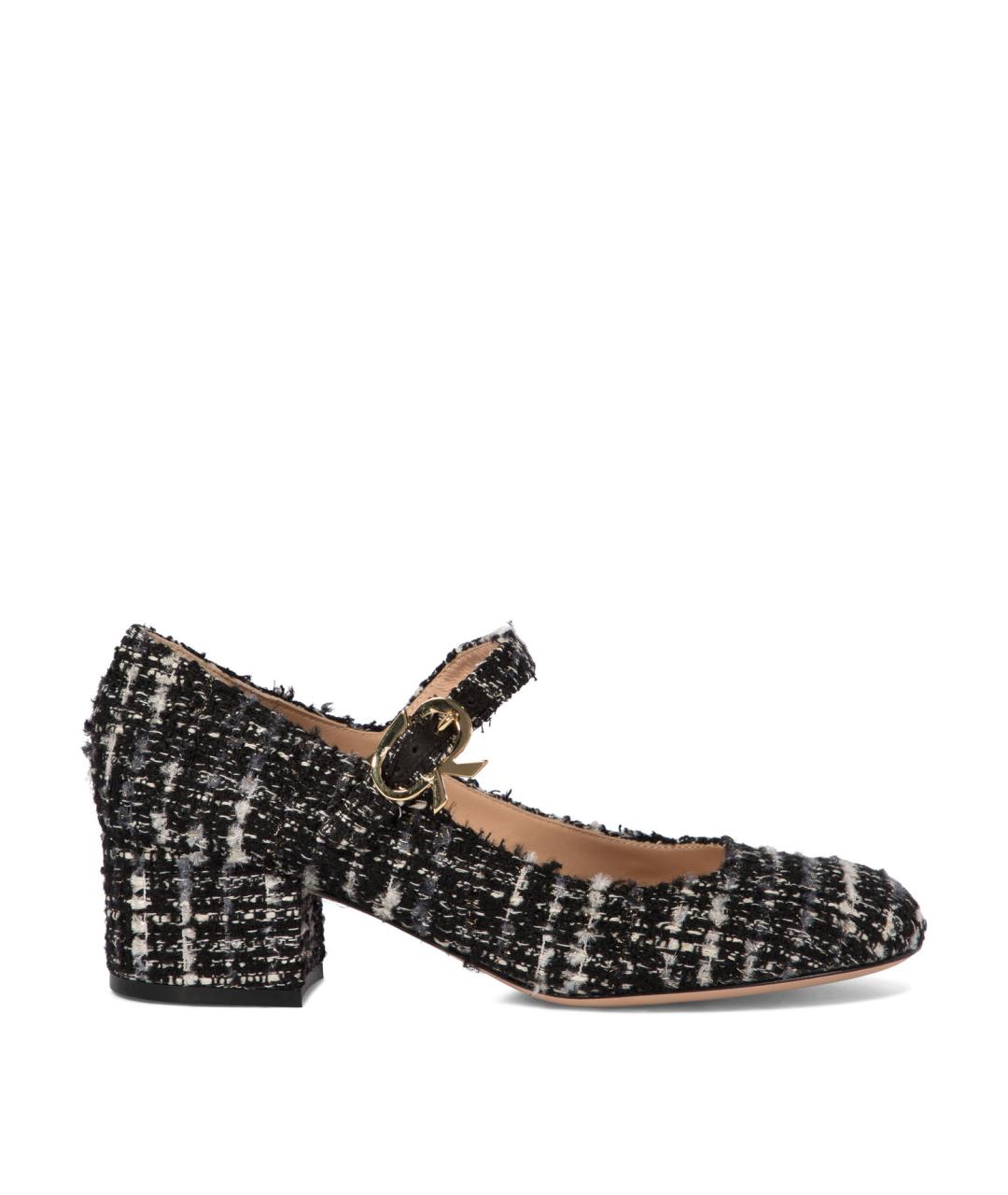 GIANVITO ROSSI Черные текстильные туфли, фото 1