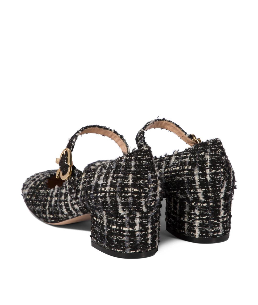 GIANVITO ROSSI Черные текстильные туфли, фото 4