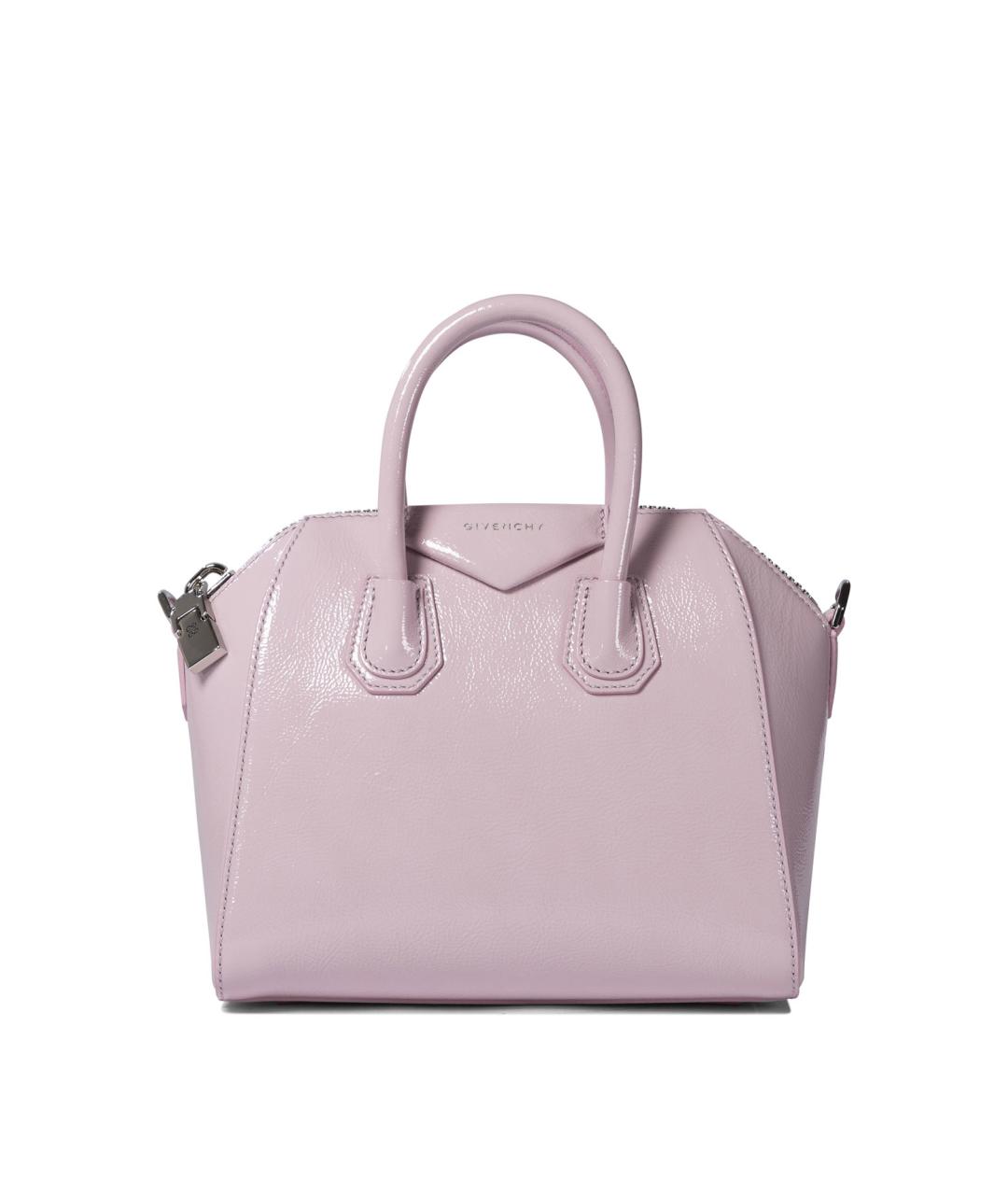 GIVENCHY Розовая кожаная сумка тоут, фото 1