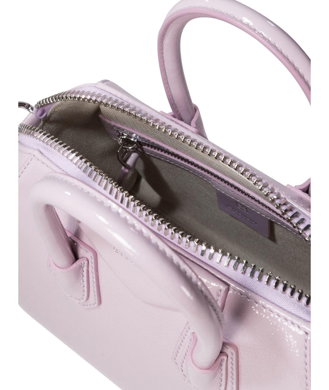 GIVENCHY Розовая кожаная сумка тоут, фото 5