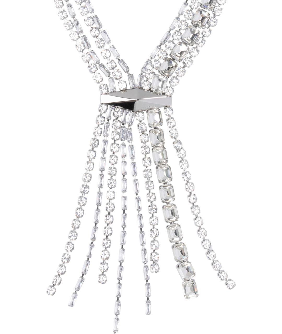 JIMMY CHOO Серебряное металлическое колье, фото 2