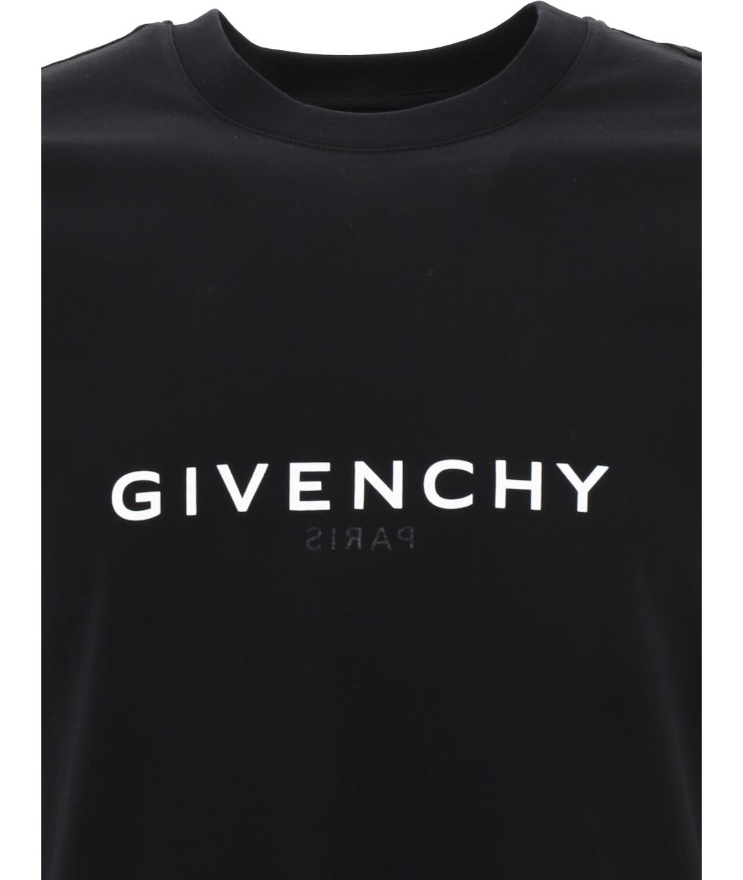 GIVENCHY Черная хлопковая футболка, фото 3