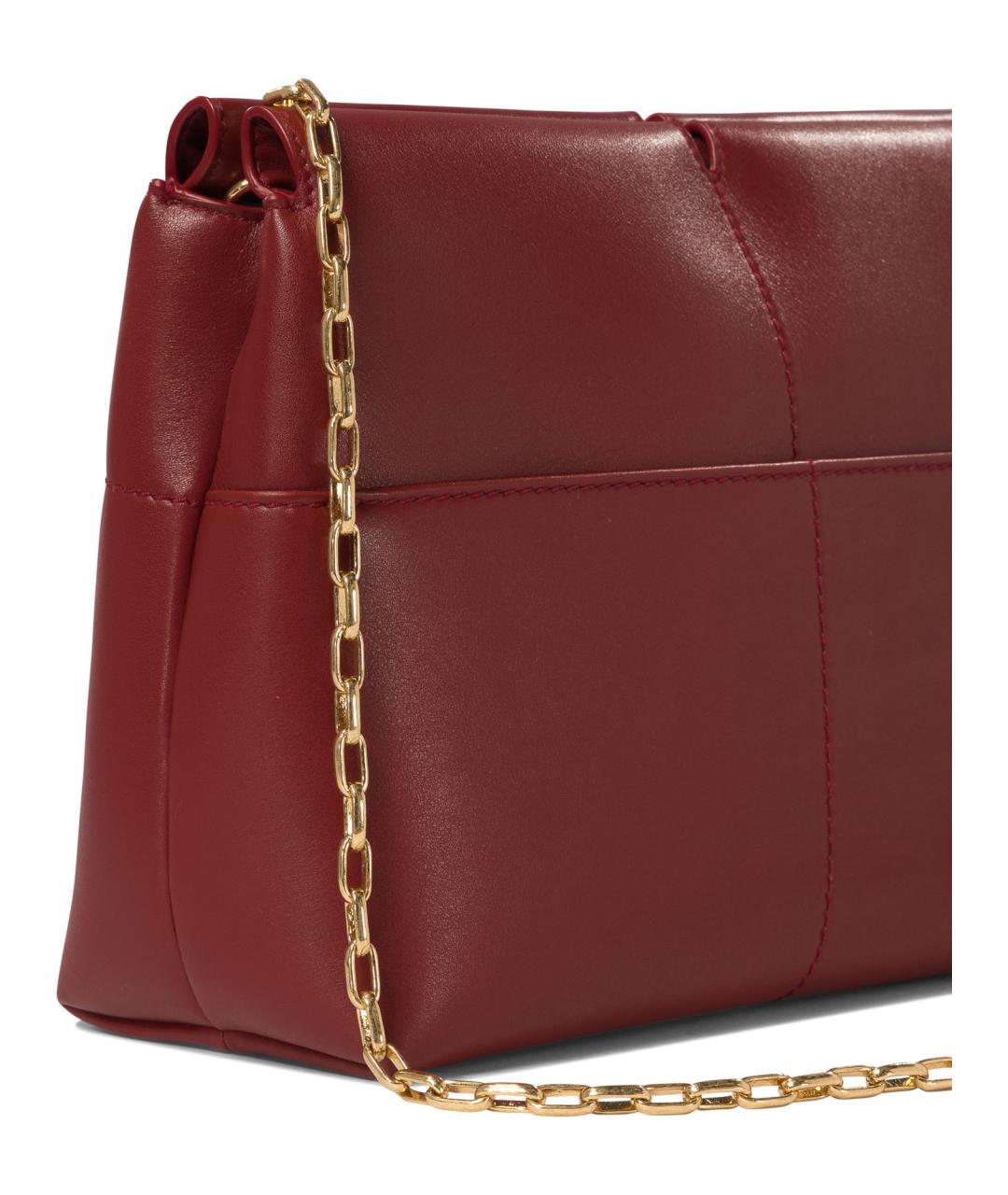 BURBERRY Красная кожаная сумка через плечо, фото 4