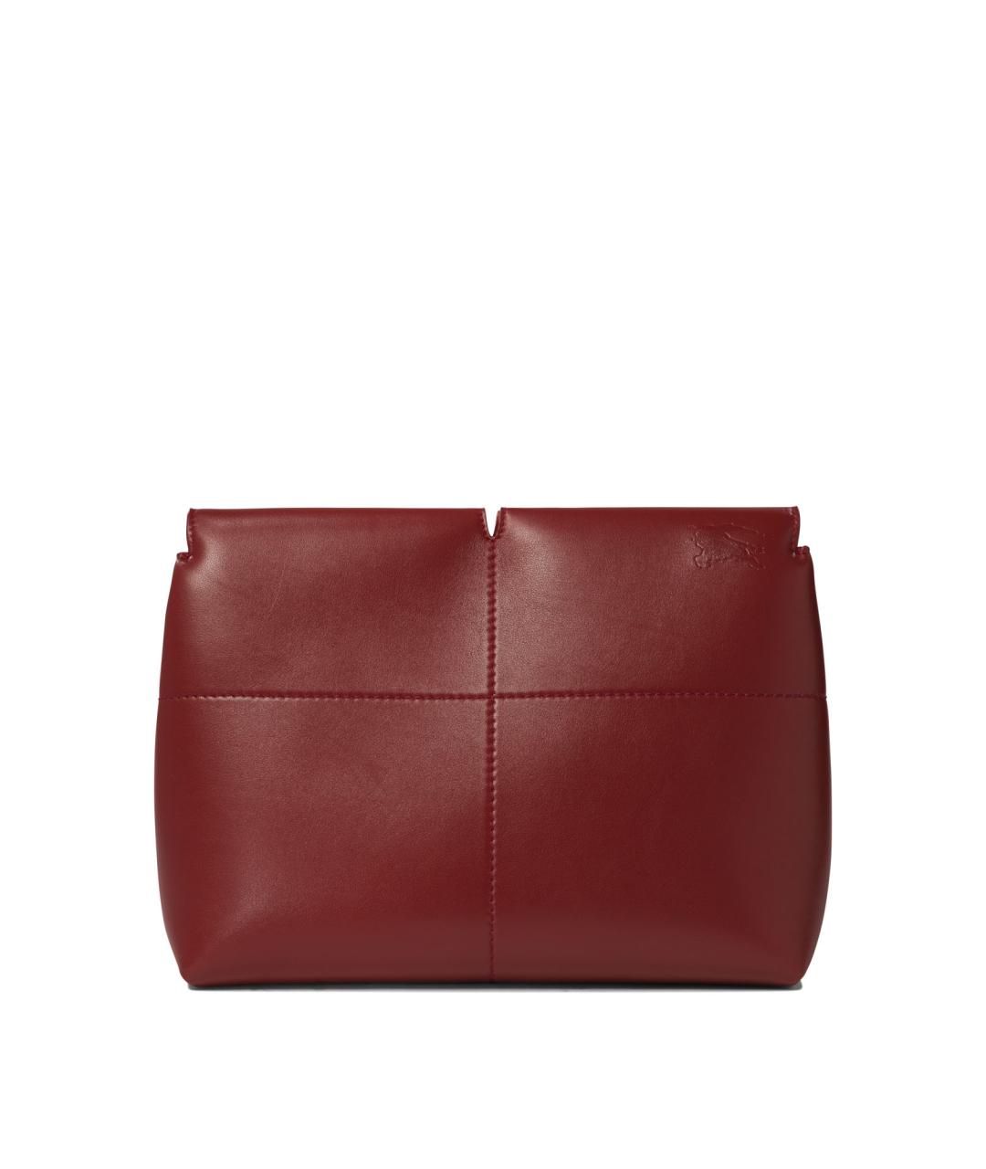 BURBERRY Красная кожаная сумка через плечо, фото 3
