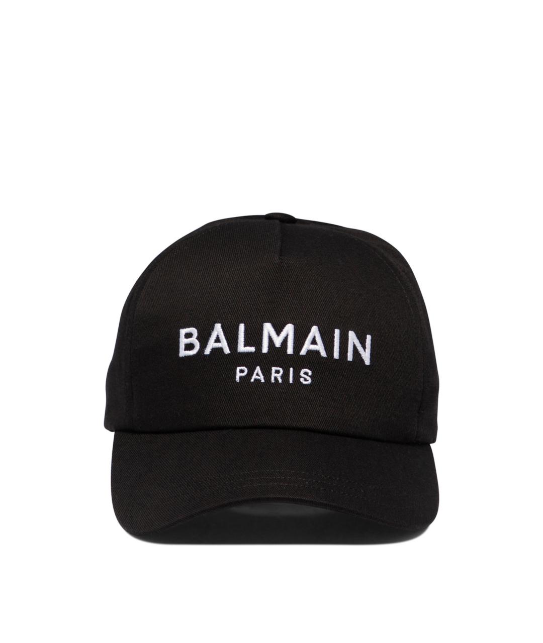 BALMAIN Черная хлопковая кепка, фото 5