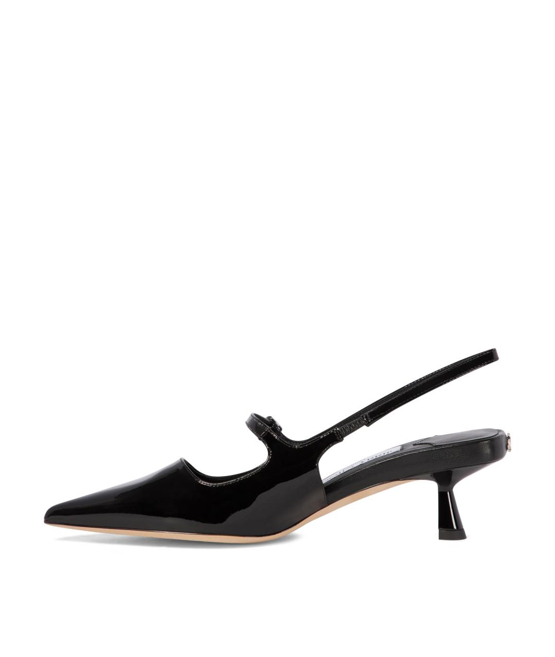 JIMMY CHOO Черные туфли из лакированной кожи, фото 3