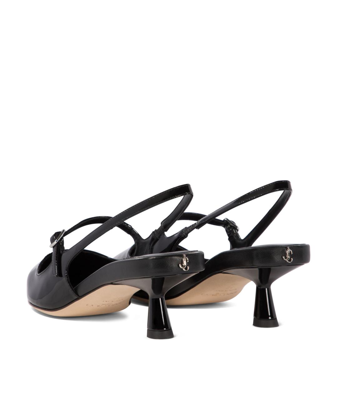JIMMY CHOO Черные туфли из лакированной кожи, фото 4