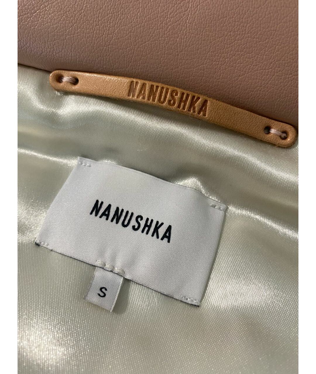 NANUSHKA Розовая полиэстеровая куртка, фото 3