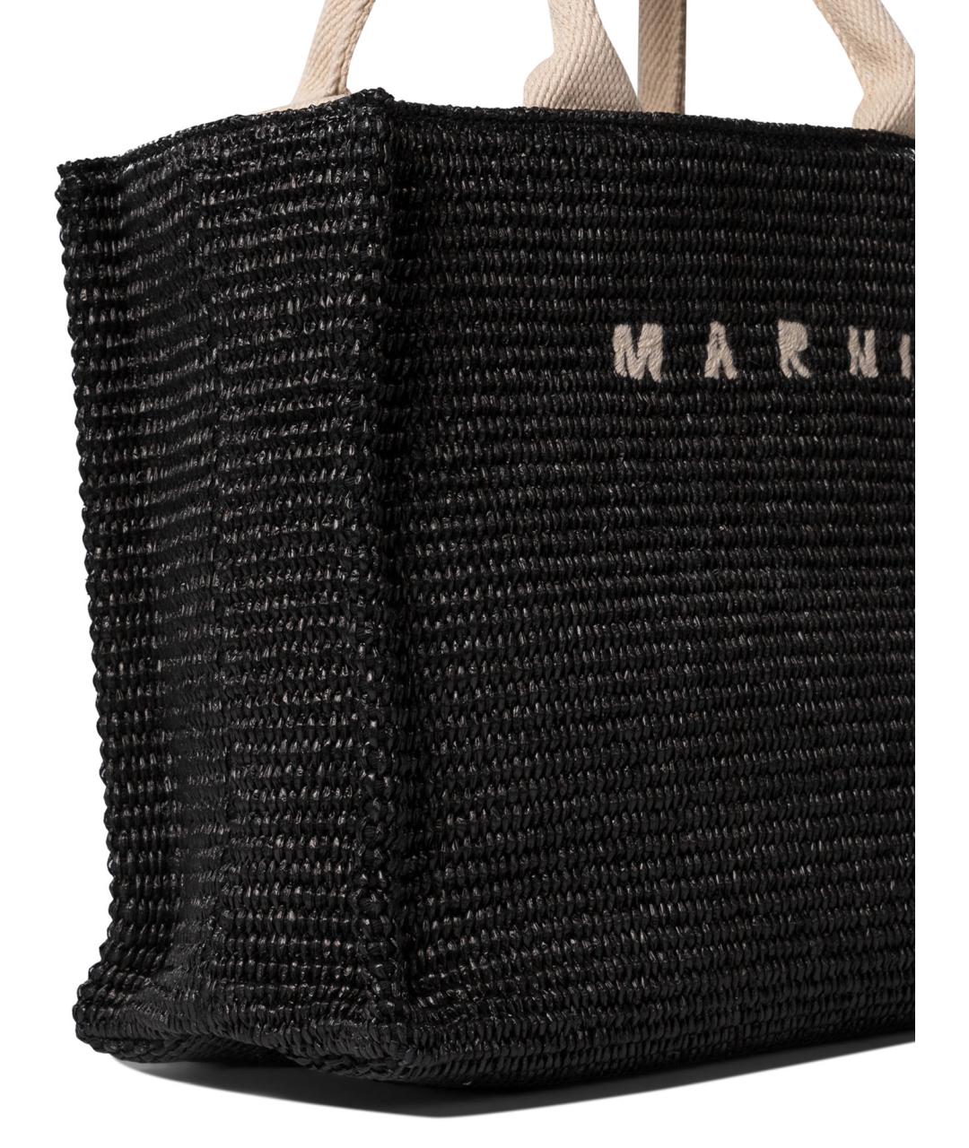 MARNI Черная сумка тоут, фото 4