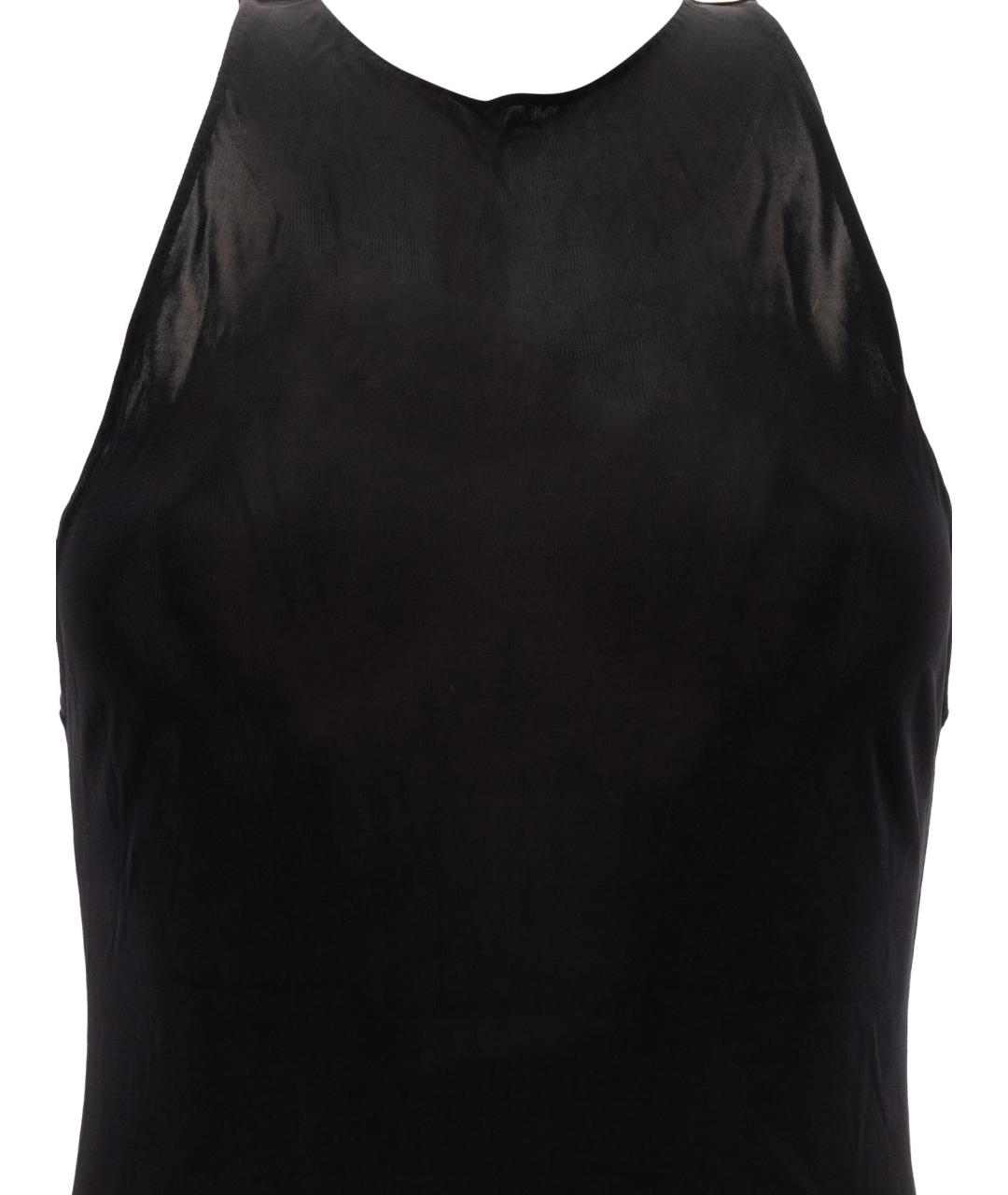 SAINT LAURENT Черное вискозное платье, фото 3