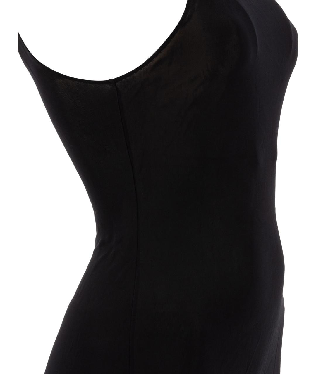 SAINT LAURENT Черное вискозное платье, фото 4