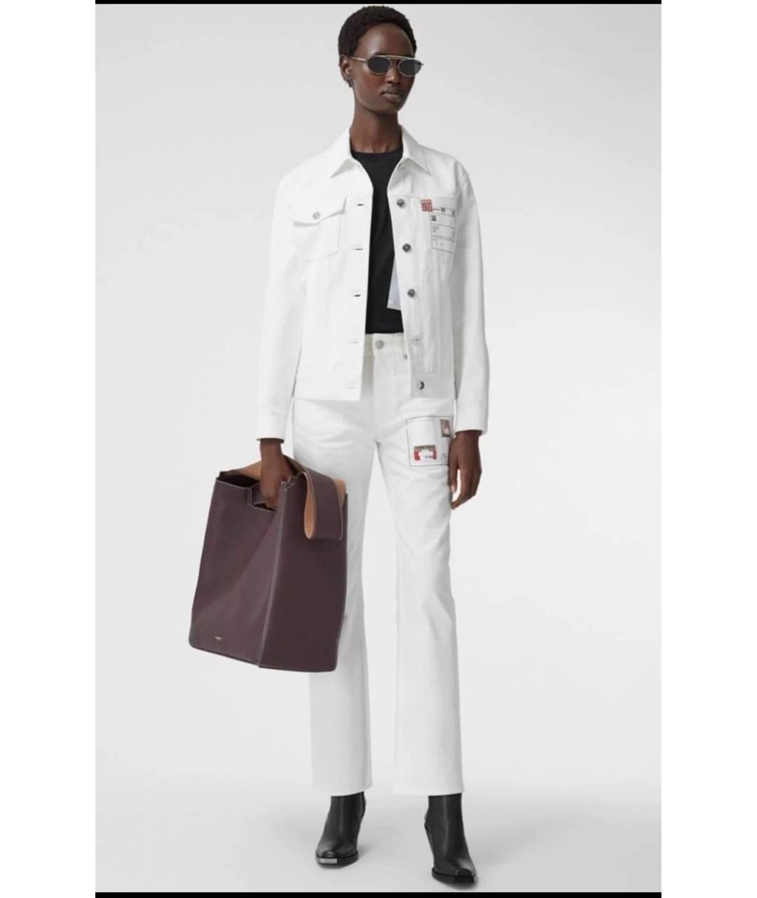 BURBERRY Белый хлопковый костюм с брюками, фото 7