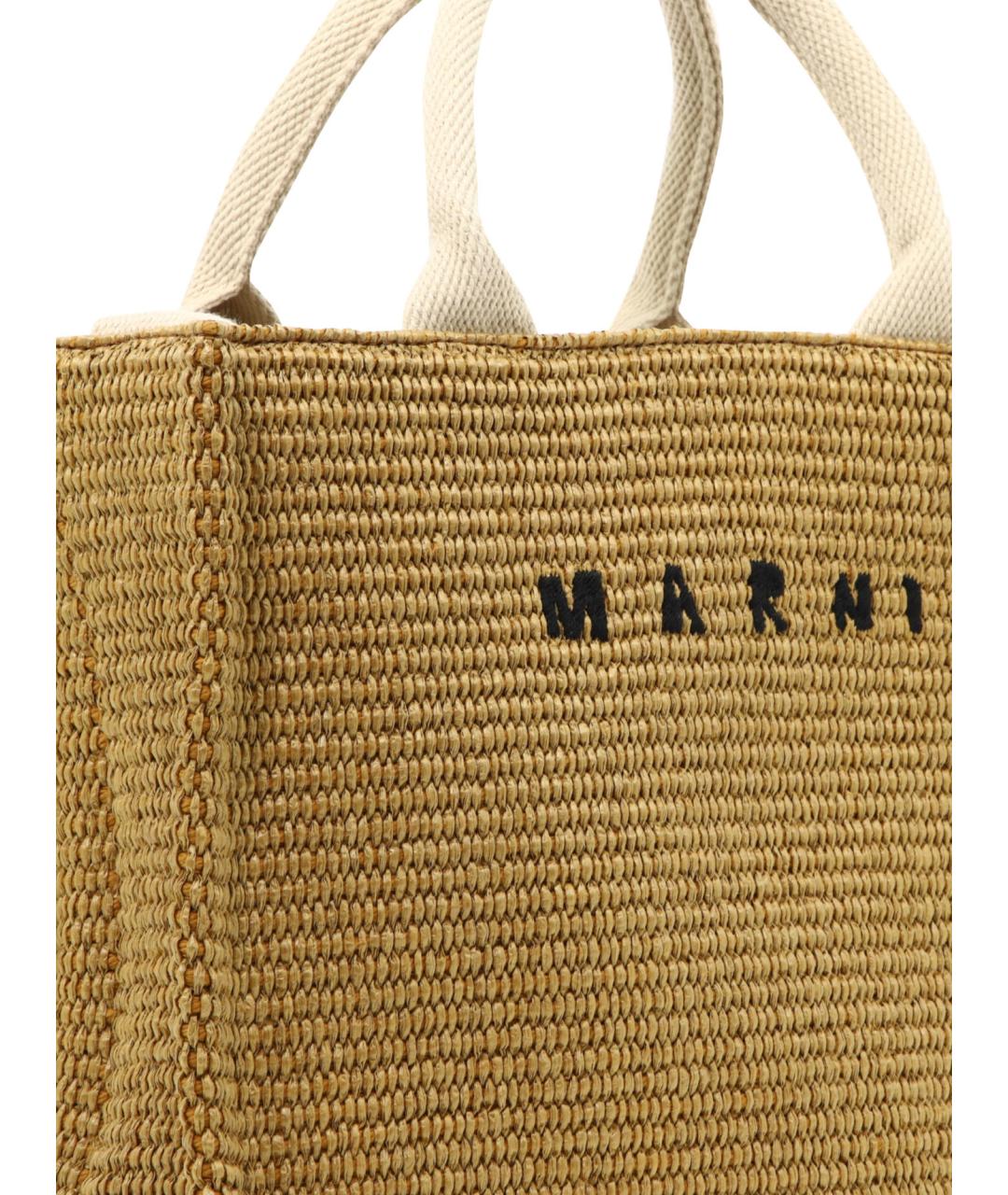 MARNI Коричневая сумка тоут, фото 4