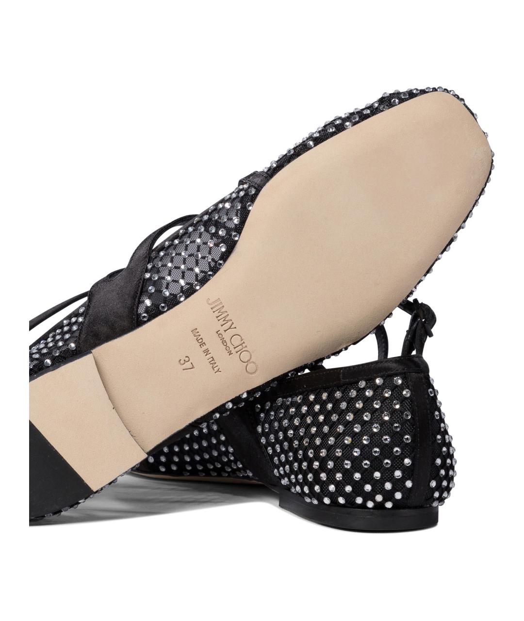 JIMMY CHOO Черные балетки, фото 5