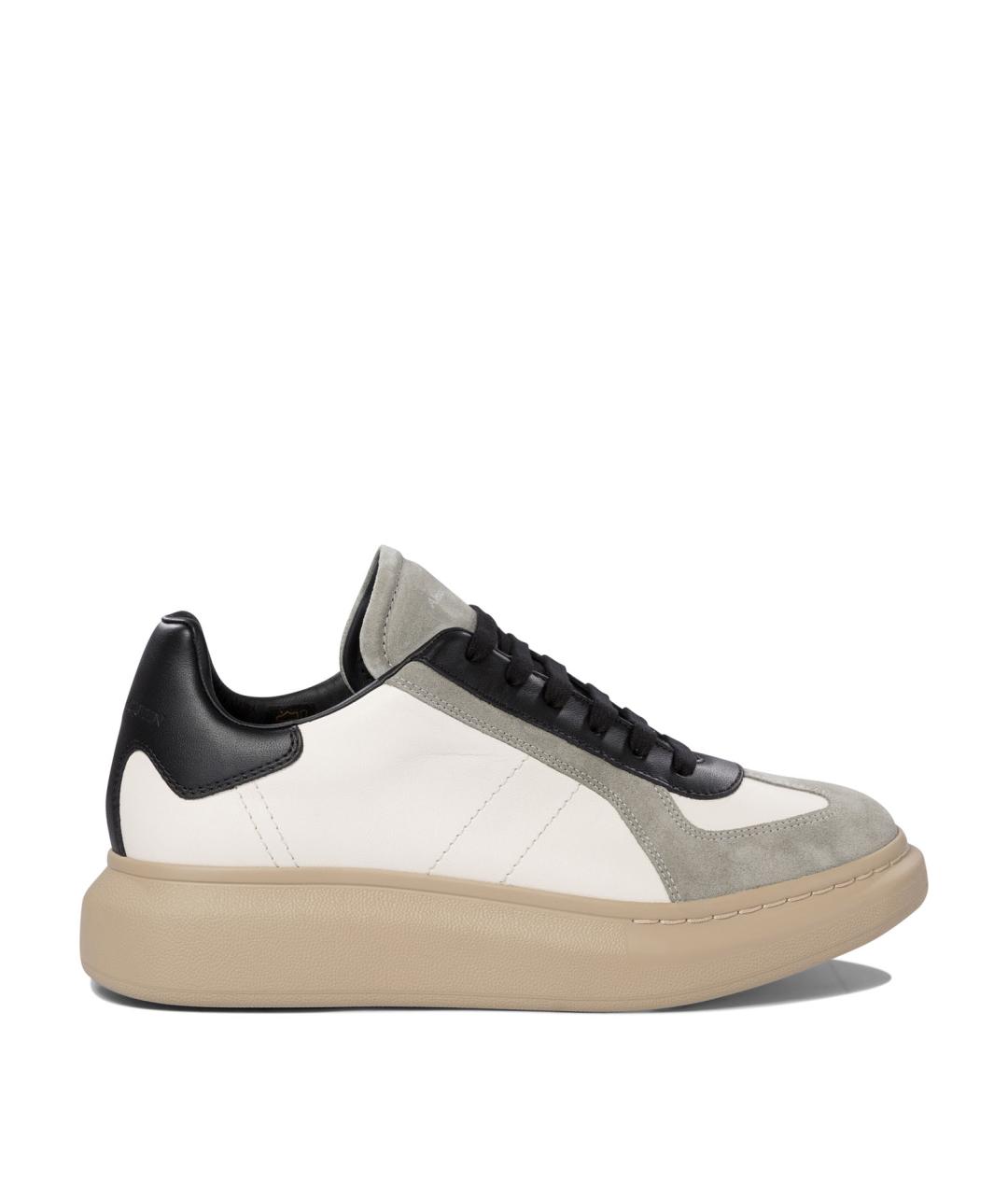 ALEXANDER MCQUEEN Белые кожаные низкие кроссовки / кеды, фото 1
