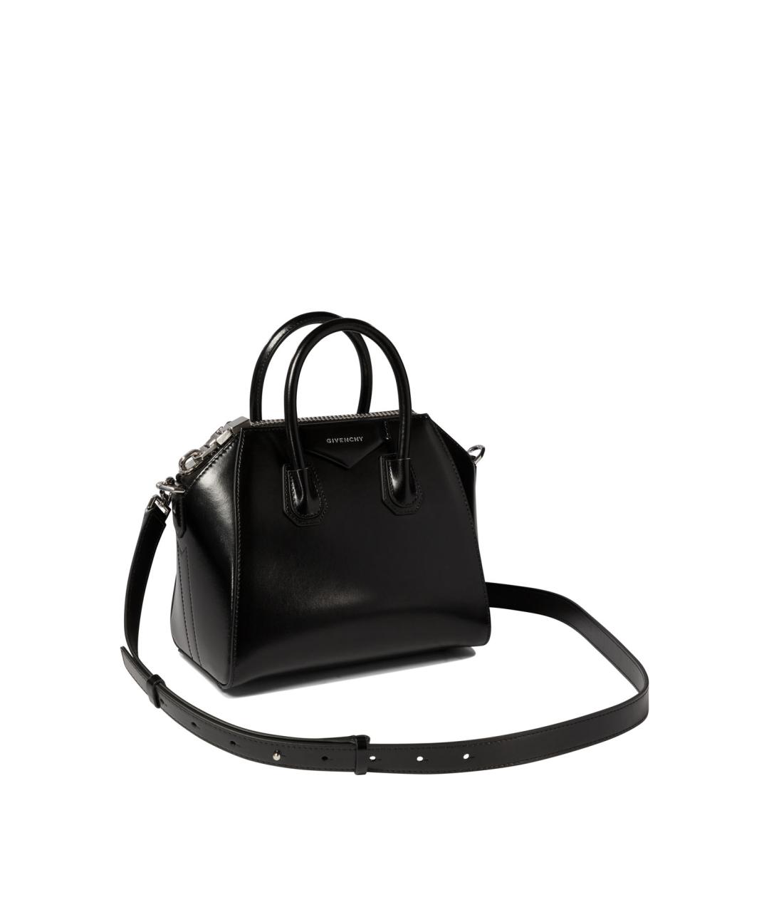 GIVENCHY Черная кожаная сумка с короткими ручками, фото 2