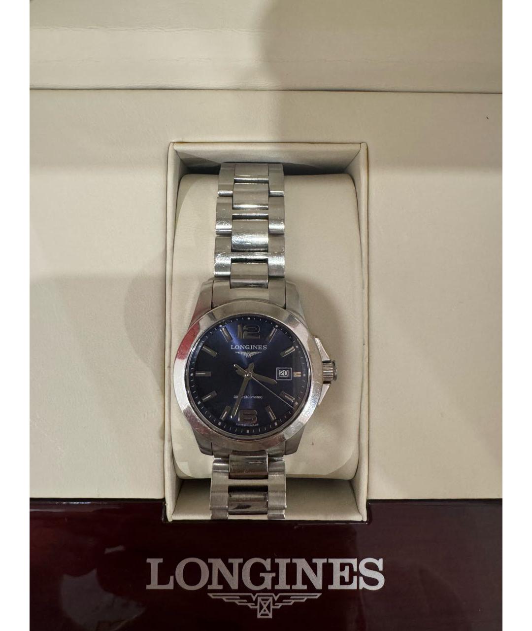 LONGINES Серебряные металлические часы, фото 5