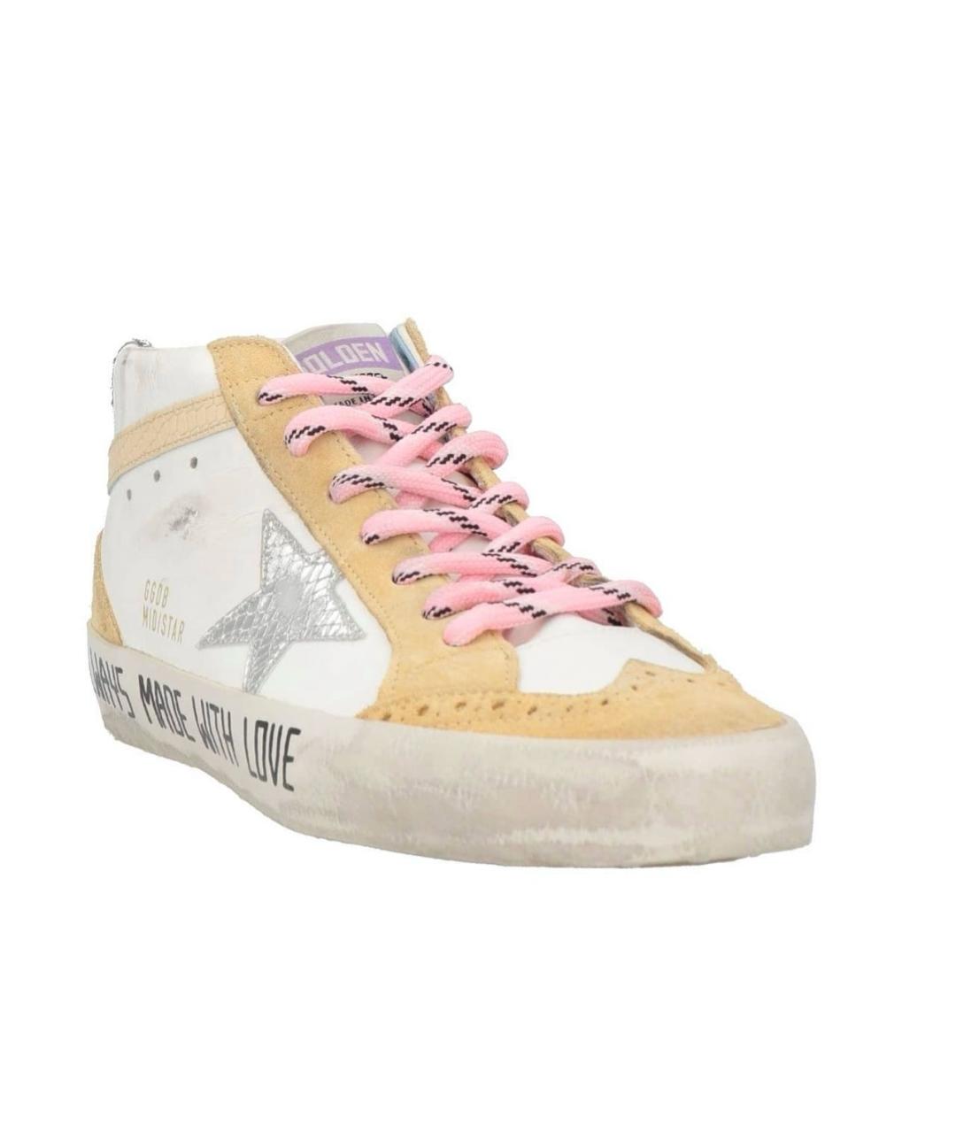 GOLDEN GOOSE DELUXE BRAND Белые кожаные кеды, фото 3