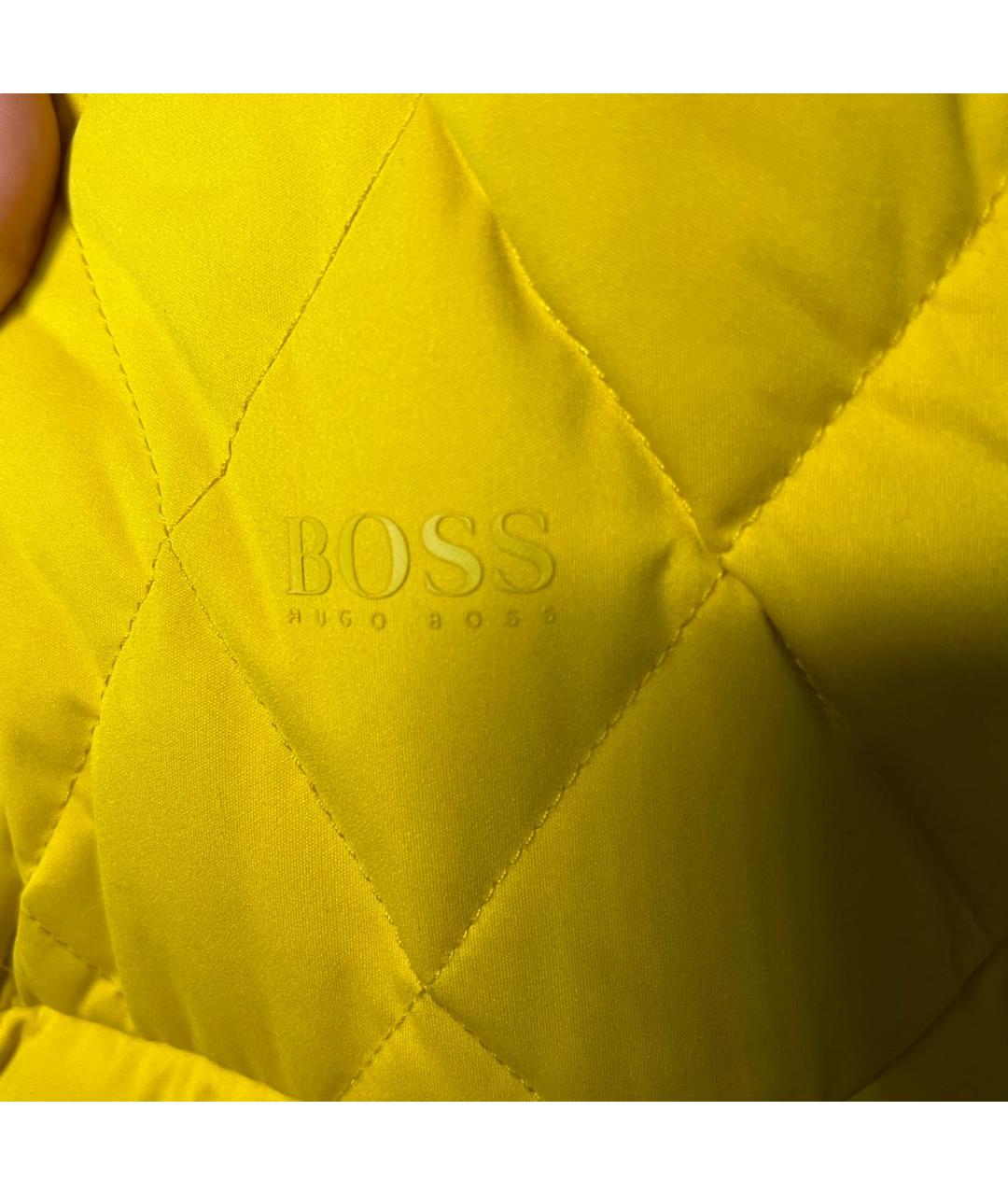 HUGO BOSS Горчичный замшевый жилет, фото 4