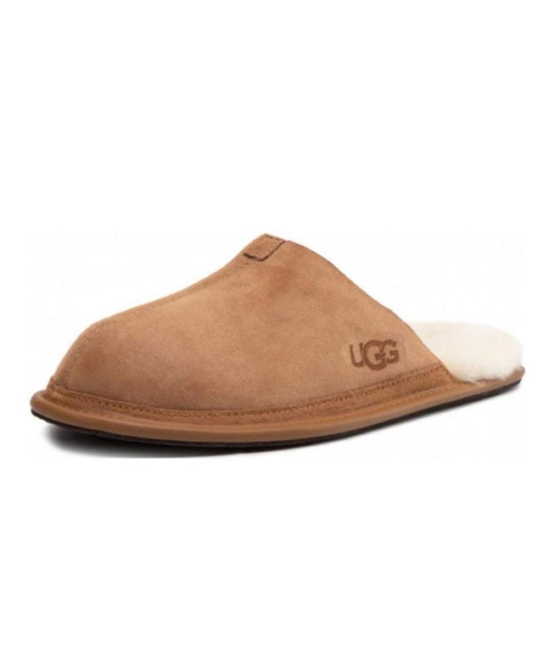 UGG AUSTRALIA Коричневые замшевые мюли, фото 2