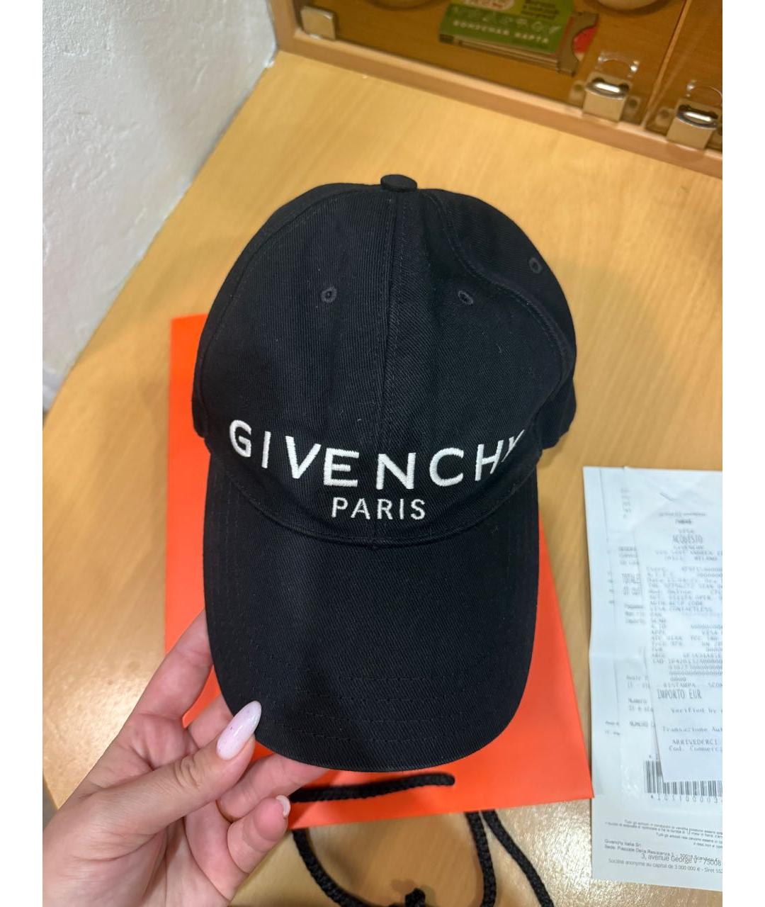 GIVENCHY Черная хлопковая кепка, фото 4