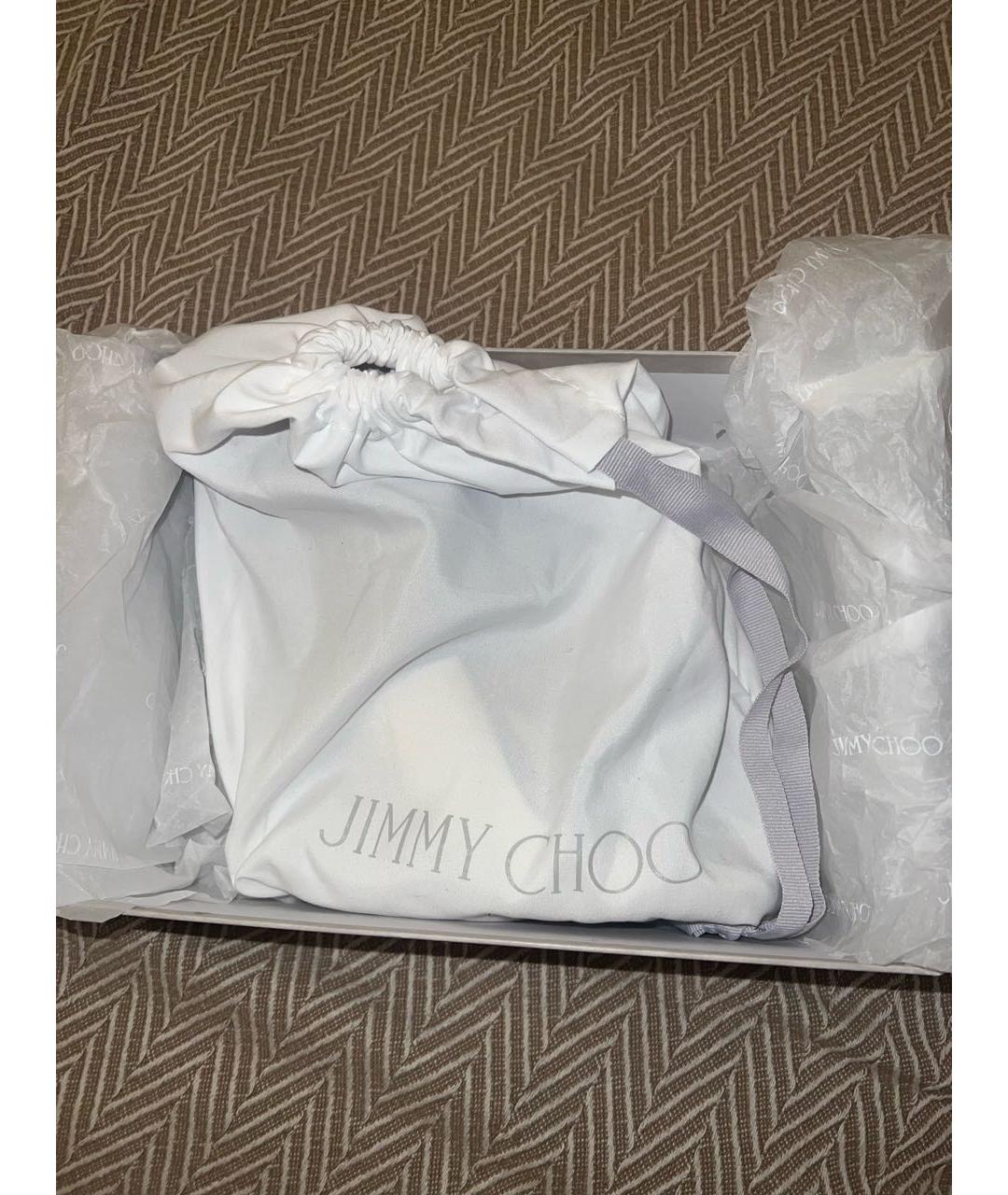 JIMMY CHOO Черные кожаные мюли, фото 8