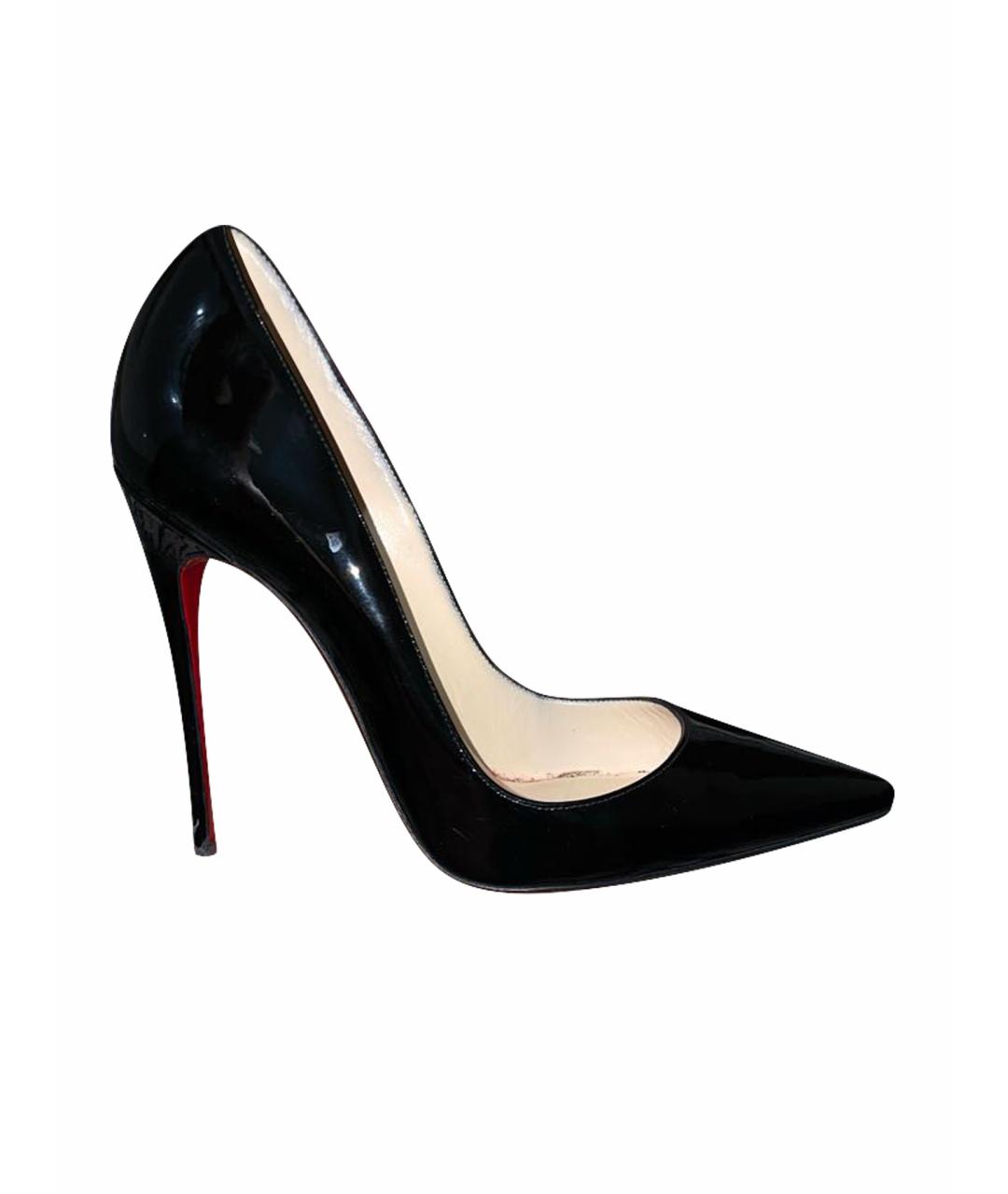 CHRISTIAN LOUBOUTIN Черные туфли из лакированной кожи, фото 1