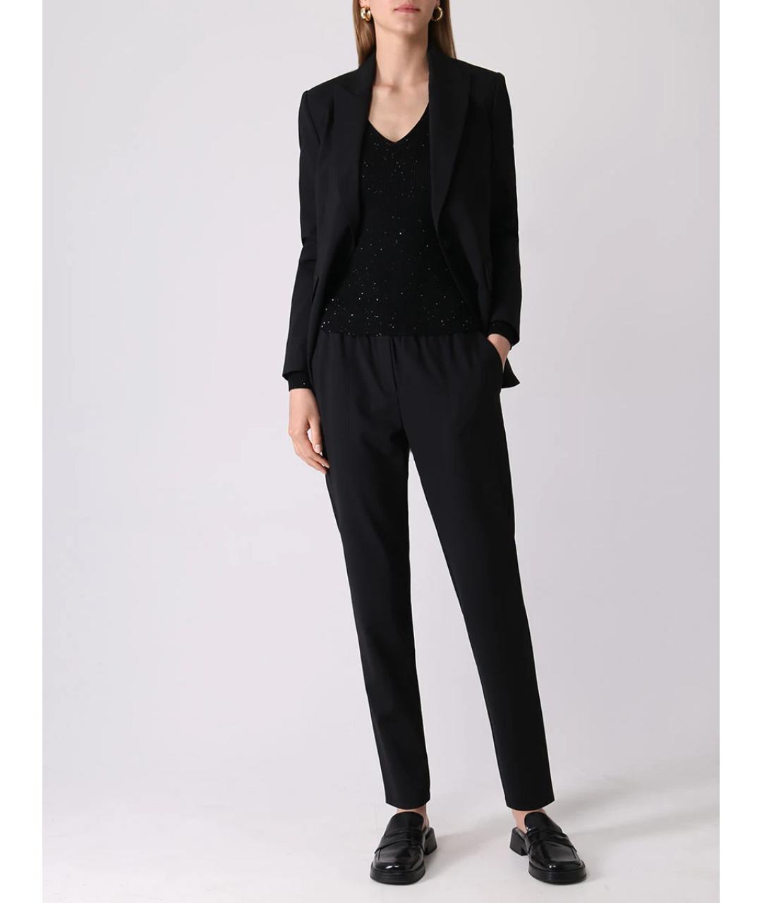 LORENA ANTONIAZZI Черный шерстяной джемпер / свитер, фото 2