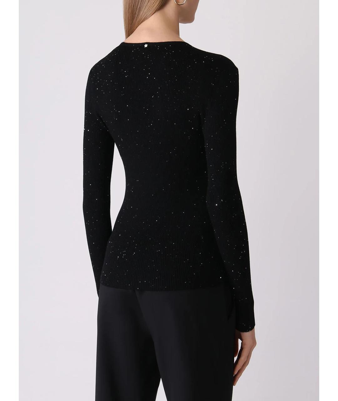 LORENA ANTONIAZZI Черный шерстяной джемпер / свитер, фото 3