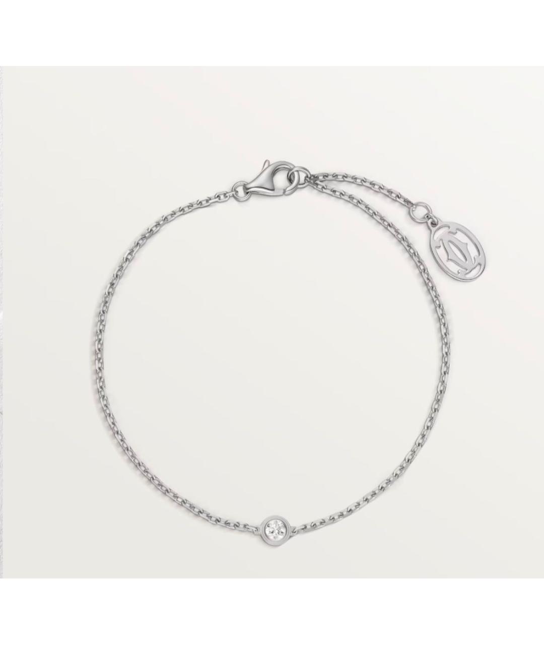 CARTIER Серебрянный браслет из белого золота, фото 9