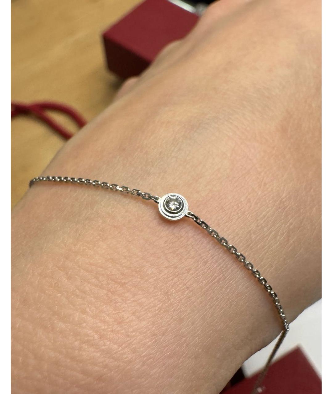 CARTIER Серебрянный браслет из белого золота, фото 4