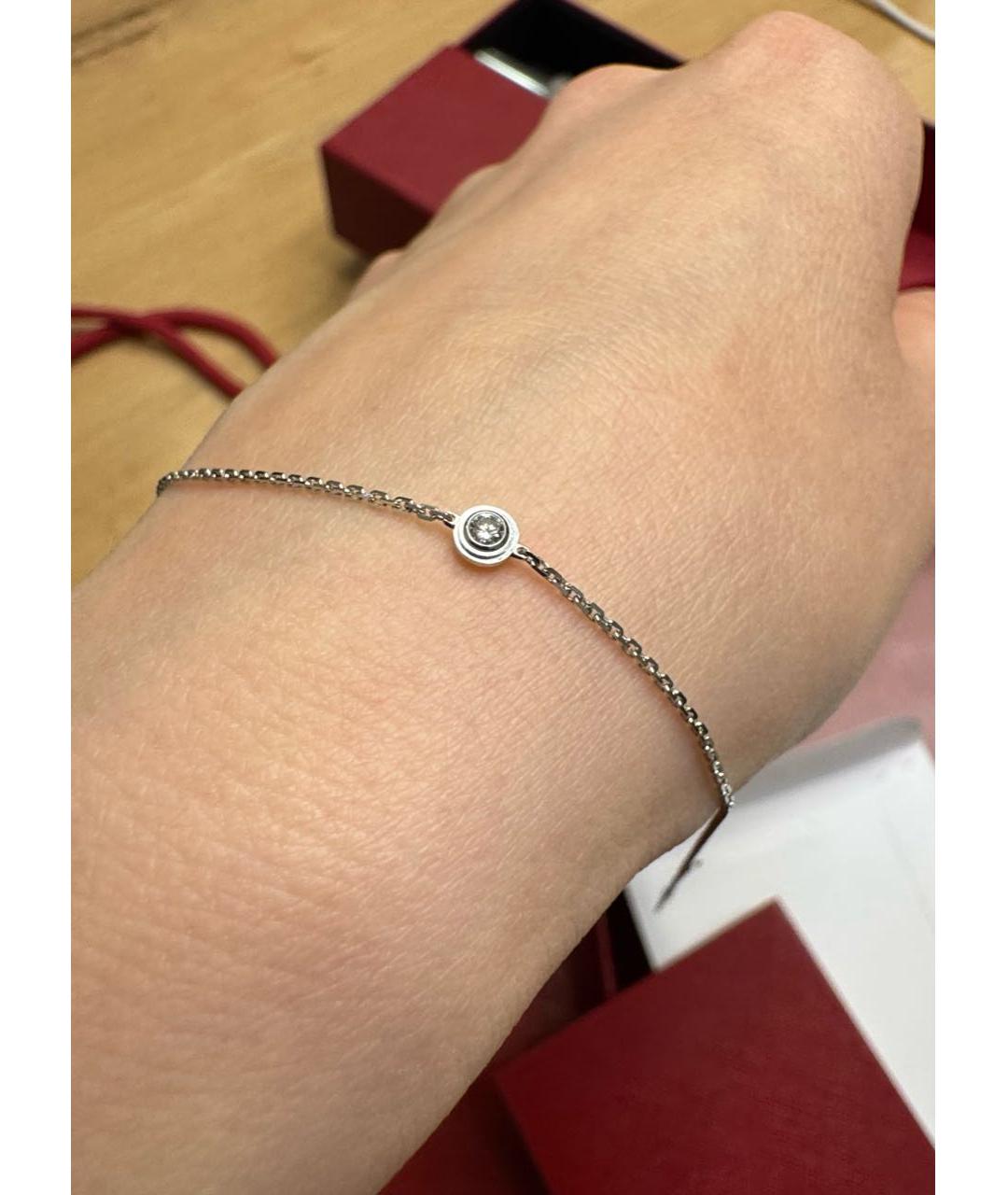 CARTIER Серебрянный браслет из белого золота, фото 2