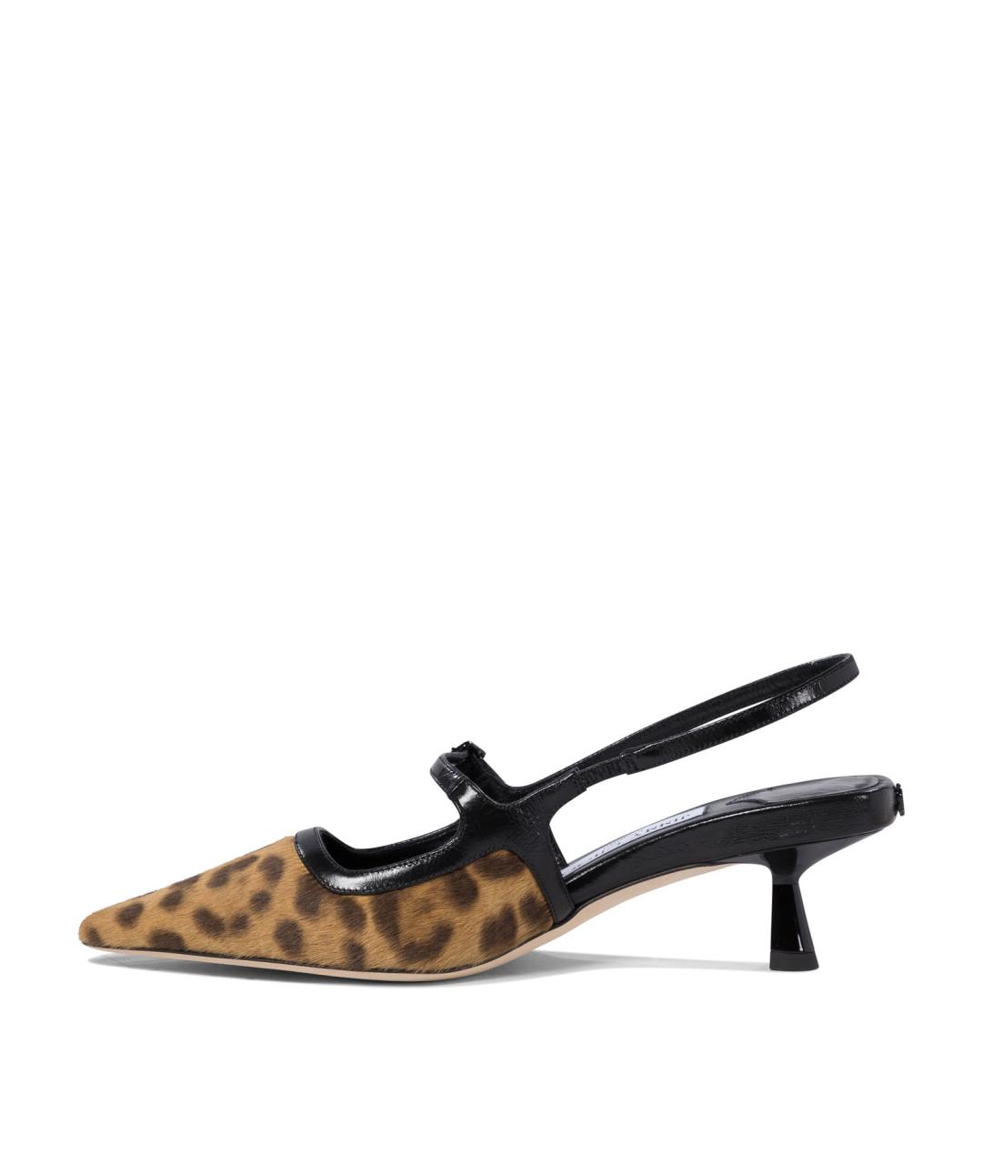 JIMMY CHOO Бежевые кожаные туфли, фото 3